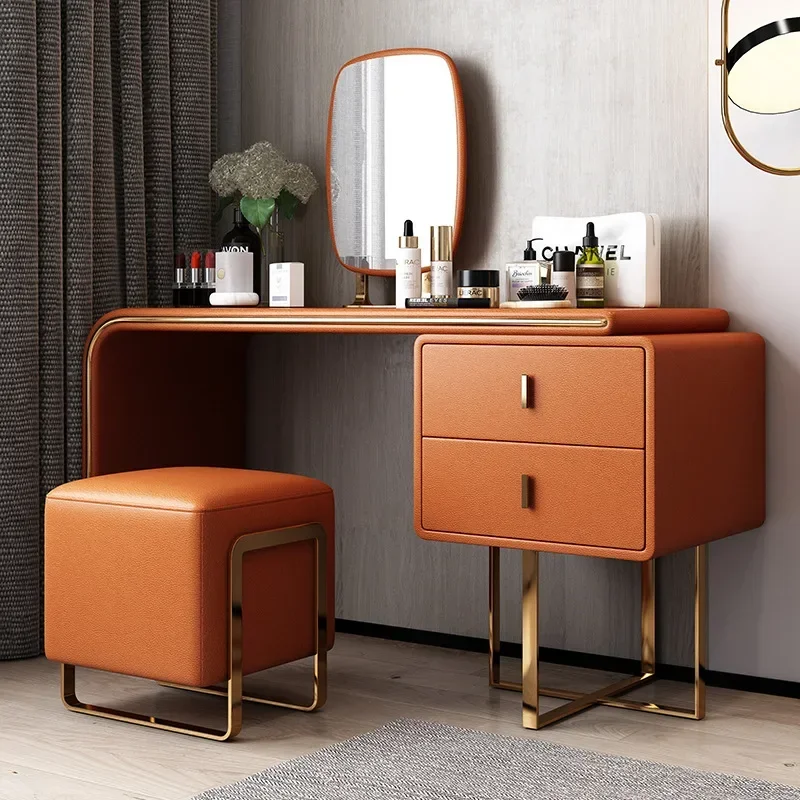 

Modern Dresser Makeup Table With Mirror And Stool for Hotel Home room Furniture