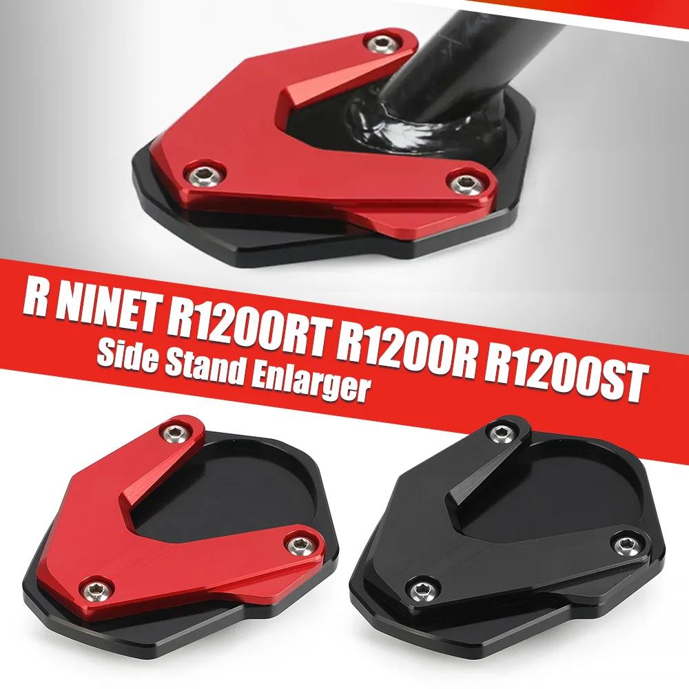 

Foot Side Stand Extension Pad Support Plate Kickstand Motorcycle For BMW R nineT R1200RT R1200R R1200ST Accessories CNC Aluminum