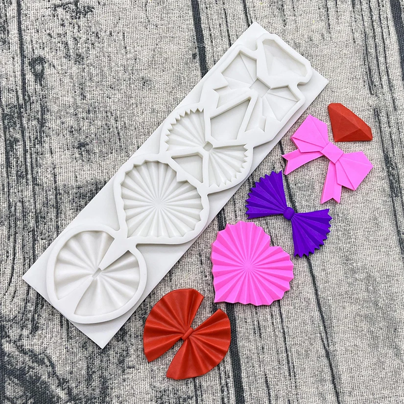 蝶ネクタイシリコンケーキベーキングモールドシュガークラフトチョコレートカップケーキベーキング金フォンダンケーキデコレーションツール