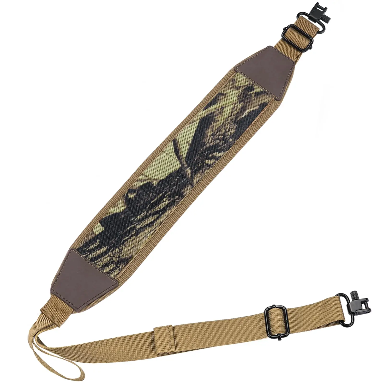 

Rifle Two Point Sling Removable Swivels with Comfortable Neoprene Padded Gun Sling Strap Outdoors