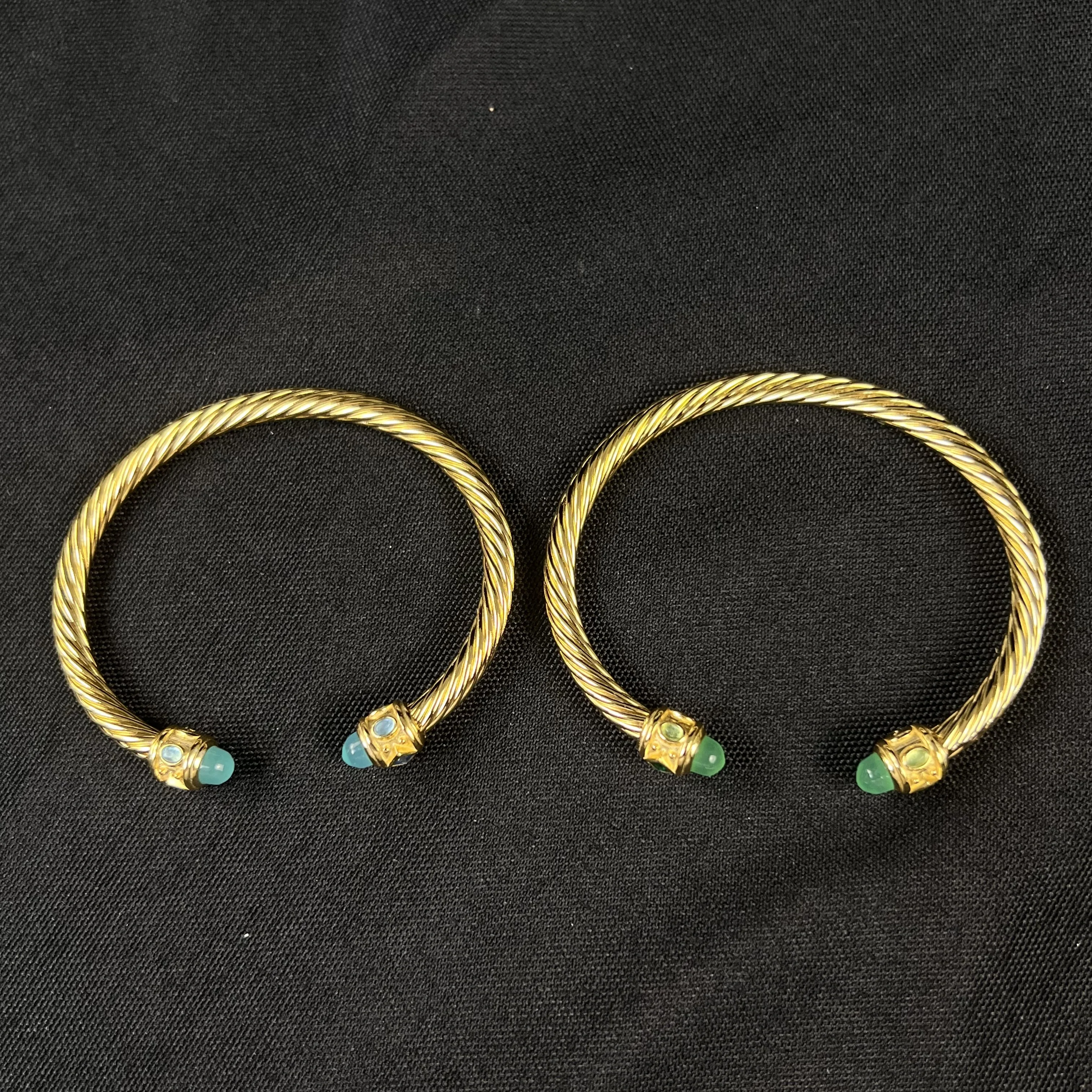 S925 فضة 2025 جديد 5 مللي متر الذهبي المياه الكستناء العقيق كريستال سوار محايد موضة الاتجاه الرجعية المجوهرات الفاخرة