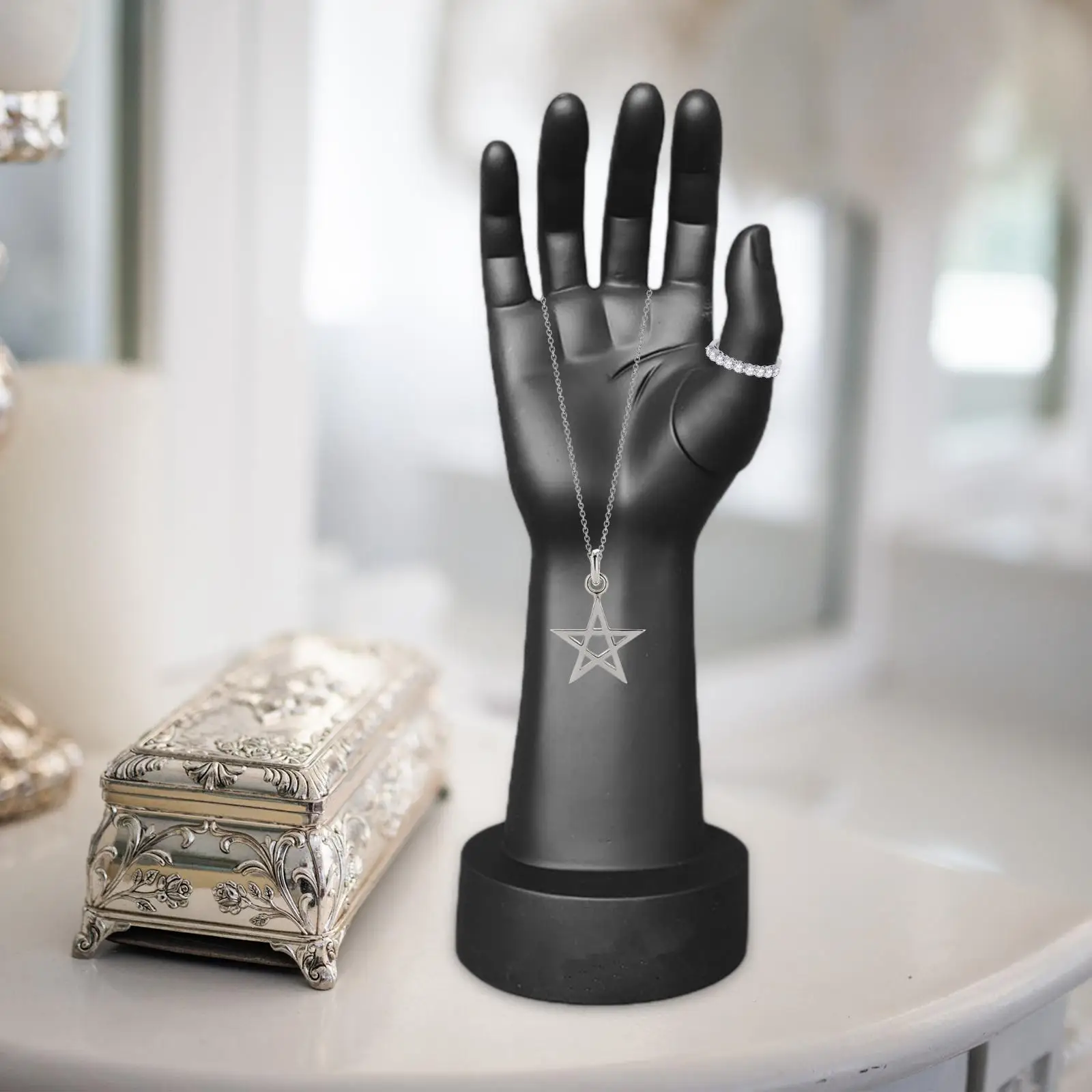 

Male Mannequin Hand Black Male Hand Model for Gloves Watches Mall