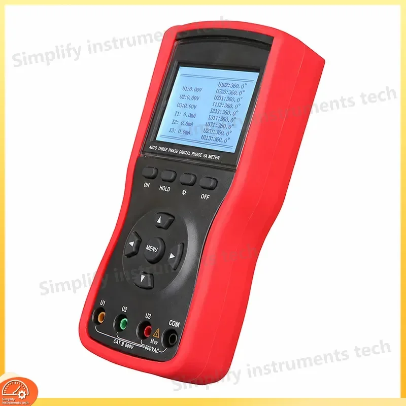 UT265B UT267B Digital Clamp Meter Dual Clamp Three Phase Volt Ampere Phase Meter AC DC Voltage Current Power Factor