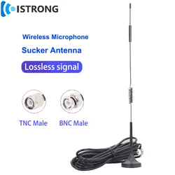 15dBi Wireless Microphone Sucker Antenna Lossless Signal Booster 500-900MHz Full Band Long Range Power Amplifier TNC BNC Male