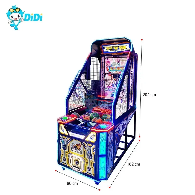 Crazy Hoop Street Shooting Basketball Arcade Game Machine Coin Operated Indoor Sports Basketball Machine