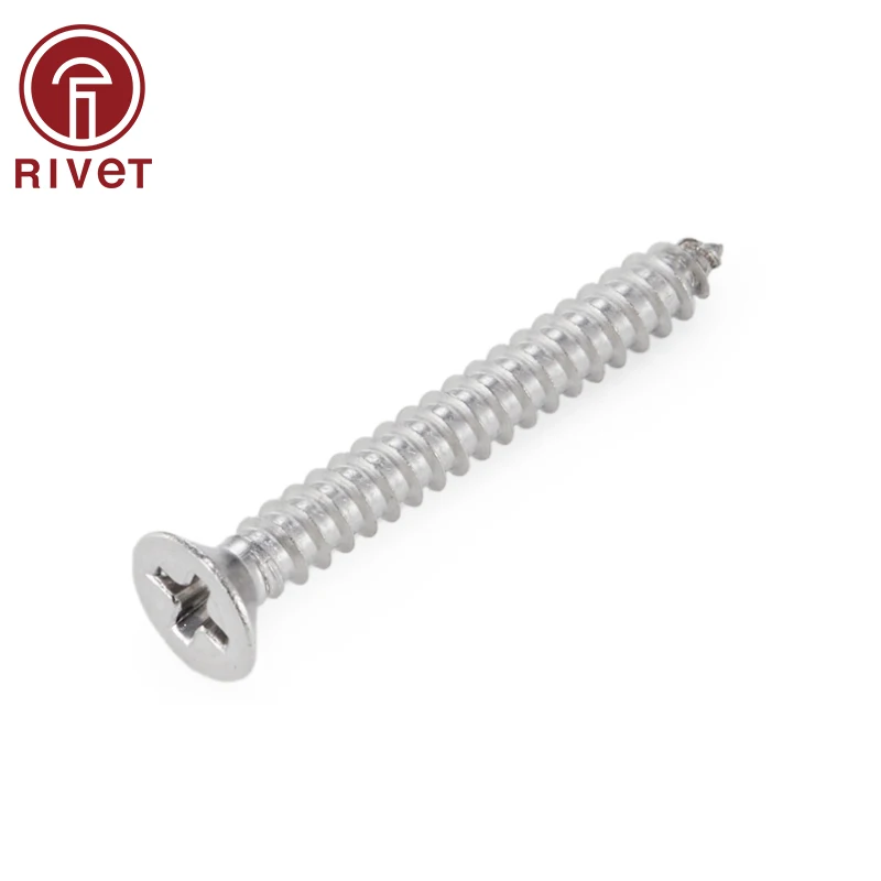 

316 GB846 M5*30 Stainless Steel Countersunk Phillips Flat Head Self Tapping Screws 370PCS