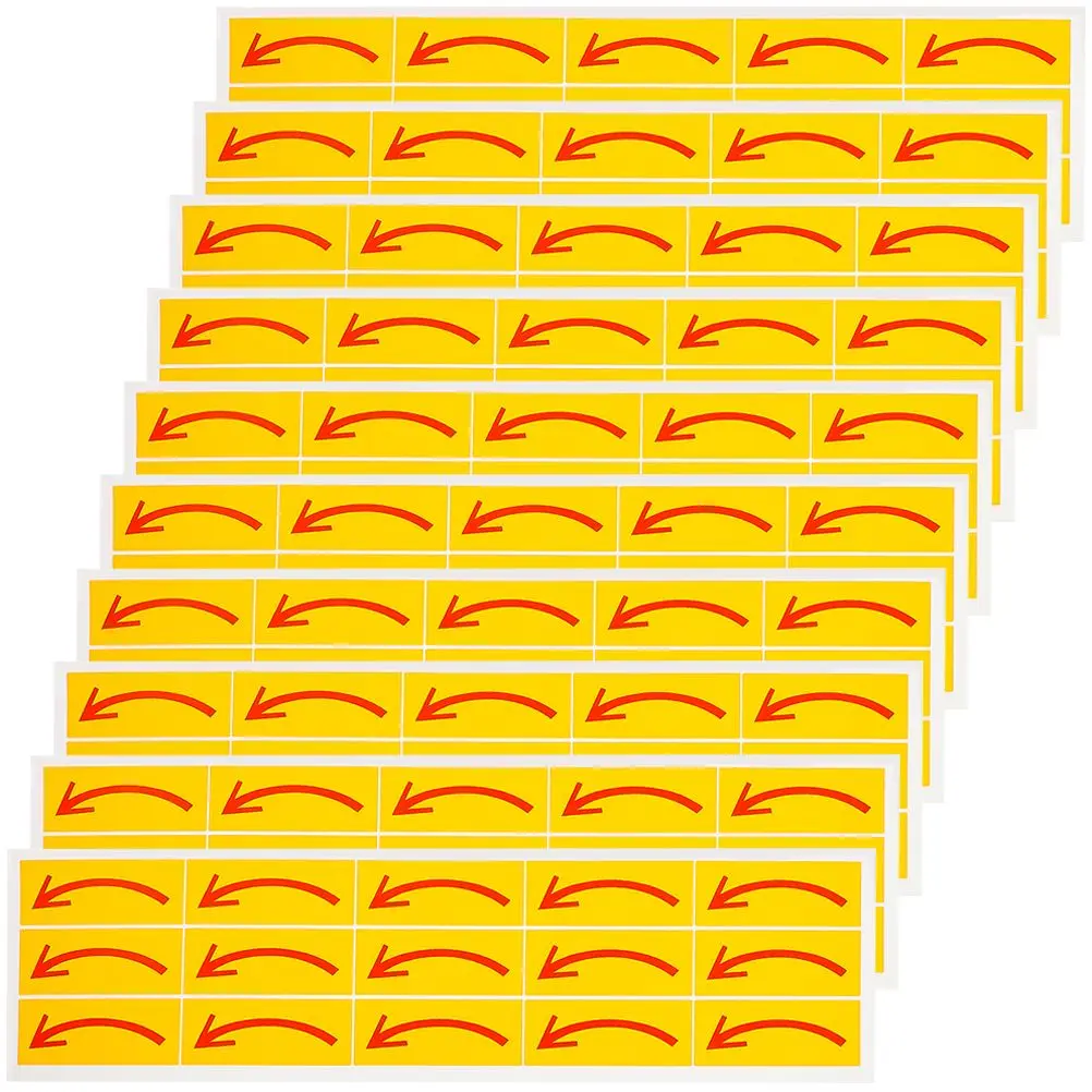 20 Pcs Arrow Stickers Direction Indication Safe Instructions Logo Removable PVC Adhesive Decals Signs Decor Plates Boards