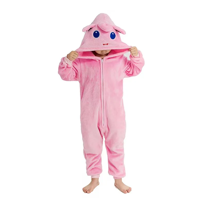 Onesie for Kids Cosplay Costume Children Jigglypuff Pajamas One-Piece Pijamas Christmas Full Body Clothe Halloween New Year Gift