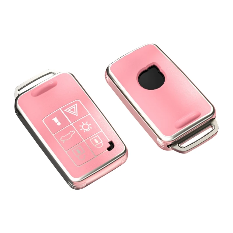 TPU Car Key Case Compatible for S80 XC60 Remote Exquisite Shell Auto Accessories Vehicle for Smart Key