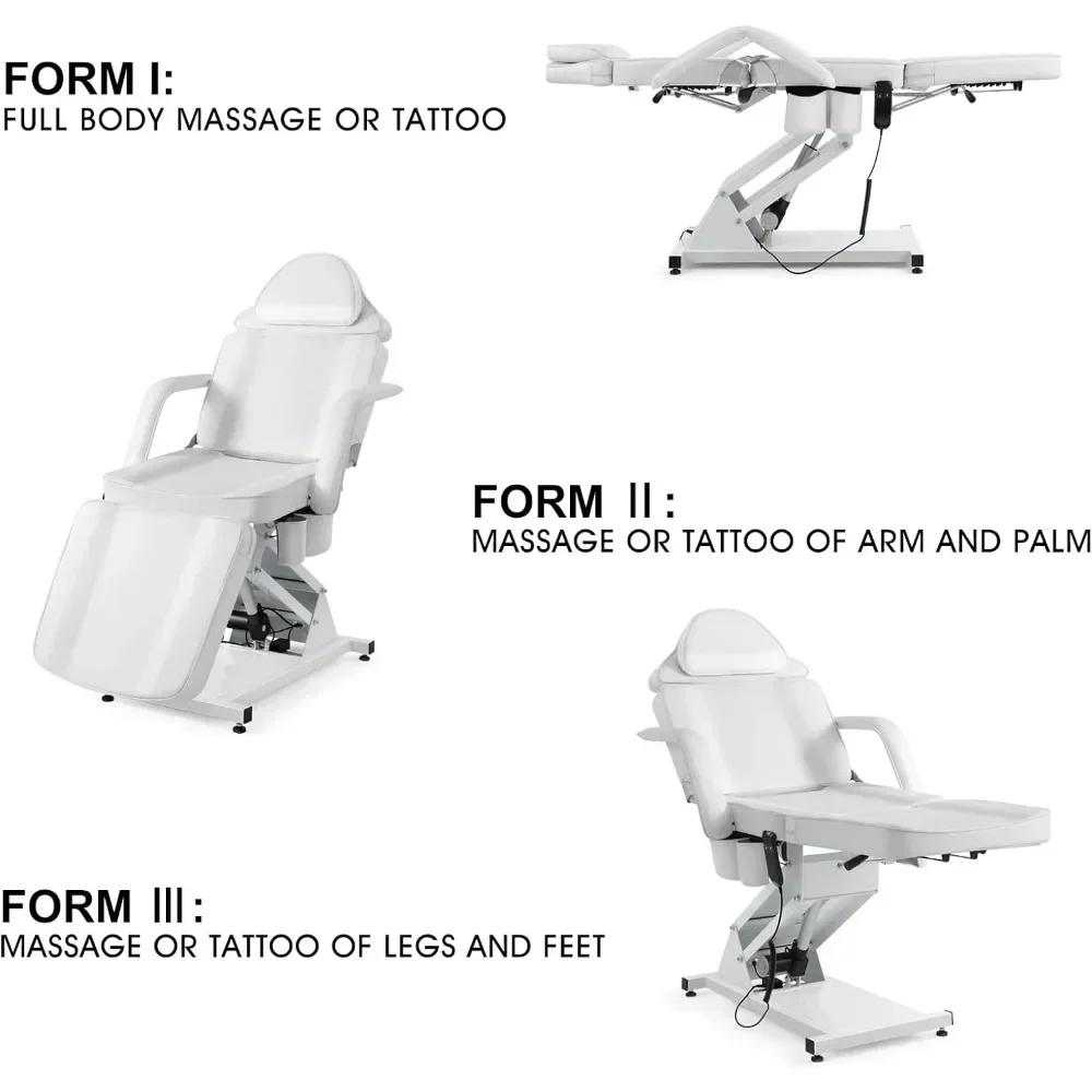 Mesa de massagem elétrica com altura ajustável, Artist Hand Bed, Facial Bed, Lash Bed