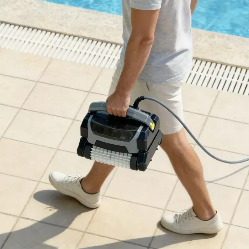 Wired Automatic Climbing Wall Vacuum Outdoor Pool Cleaning Robot for Swimming Pool-Us Plug