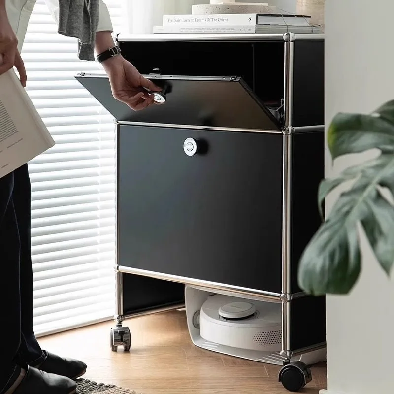 Household medieval module cabinet, stainless steel removable storage side cabinet
