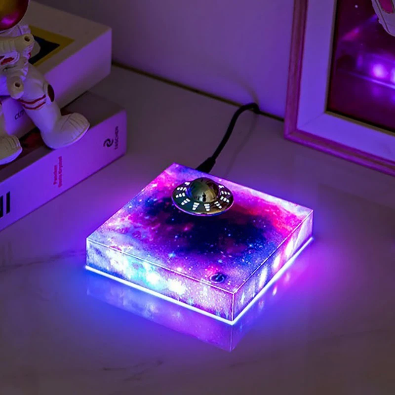 磁気levitatingクロス、フローティングリスティンクロス、デスクトップの装飾品、LEDナイトライト、磁気浮上装飾