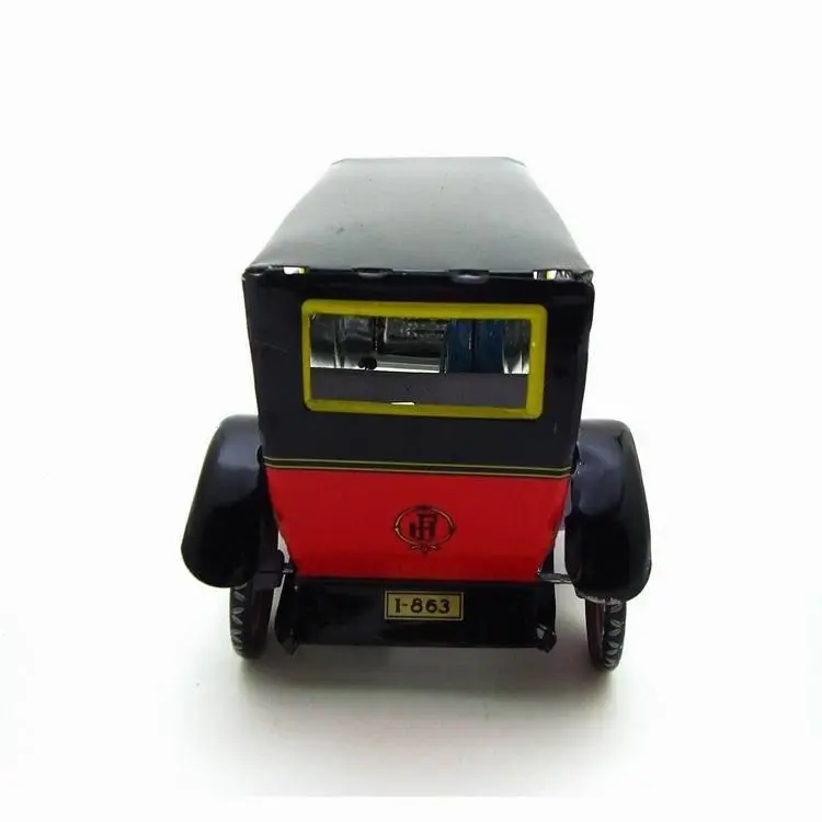 M805PAYA Red Yellow Taxi 8090 Nostalgic Theme Personalized Decoration Creative Gift Iron Sheet Toy