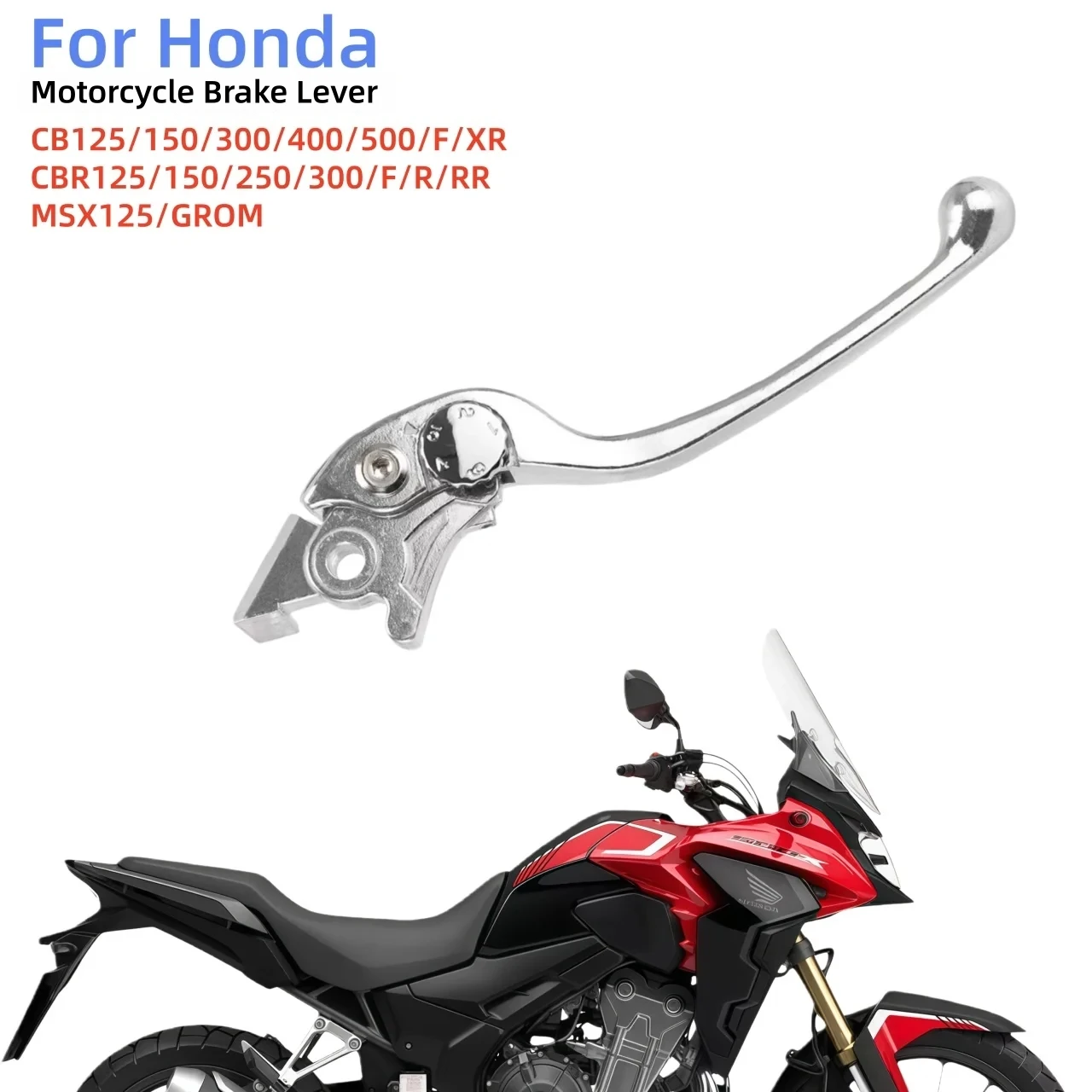 Fits Honda CB CBR 125 150 250 300 400 500 F X R MSX125/GROM Motorcycle Front Brake Lever Adjustable Brake Handle Bar Pull Rod