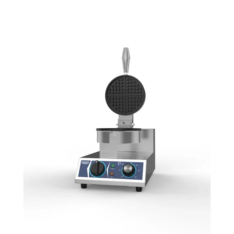 Commercial Round Belgian Waffle Maker Machine Plush Breakfast Sandwich Maker for Restaurant Home Kitchen Use High Efficiency