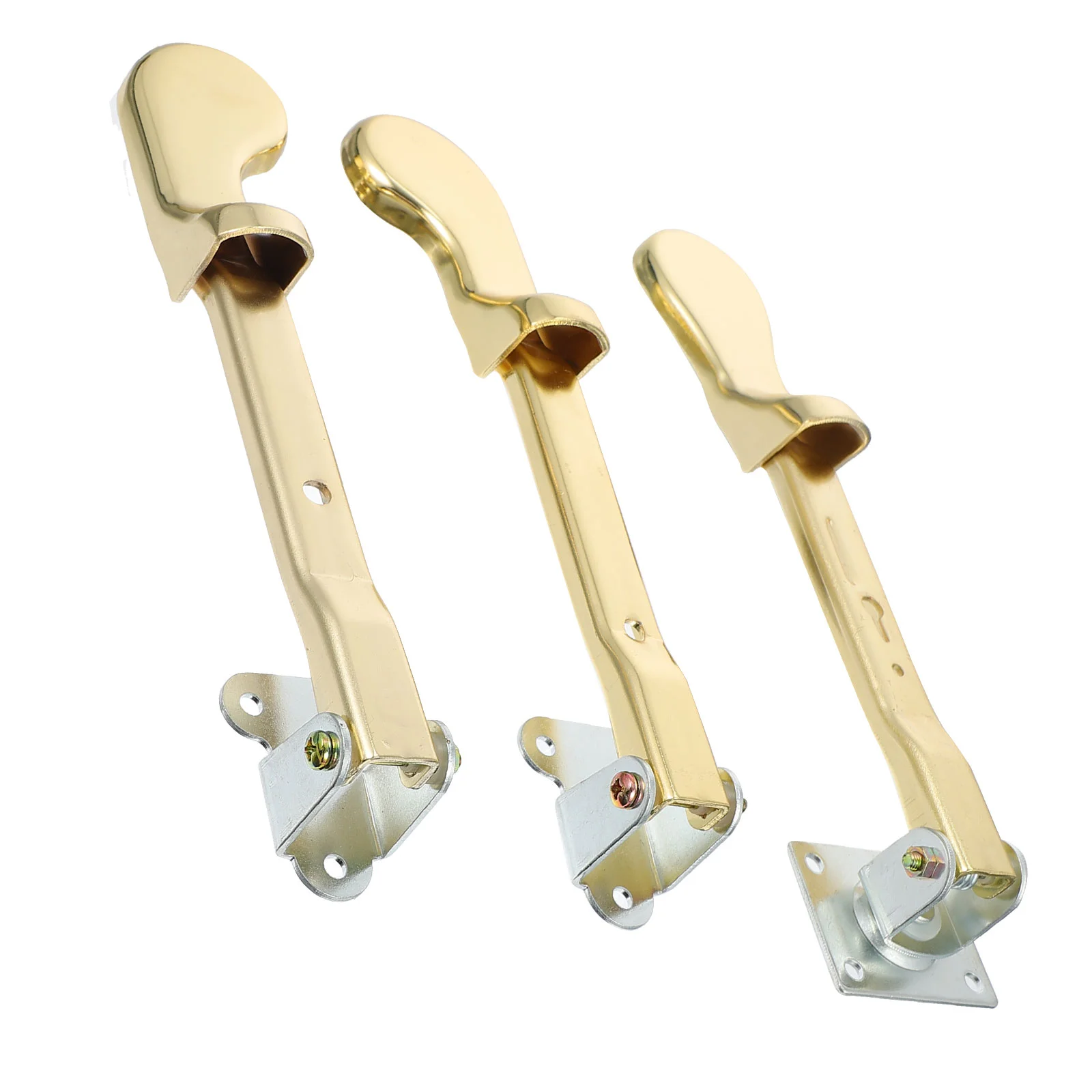 

3 Pcs Musical Instrument Upright Piano Pedals Footswitches Metal Durable Supplies