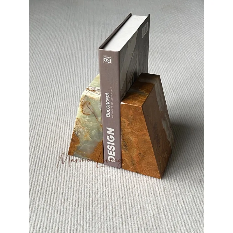 

Study sample room book file decoration natural marble ornament book living room decoration book stand decoration customization