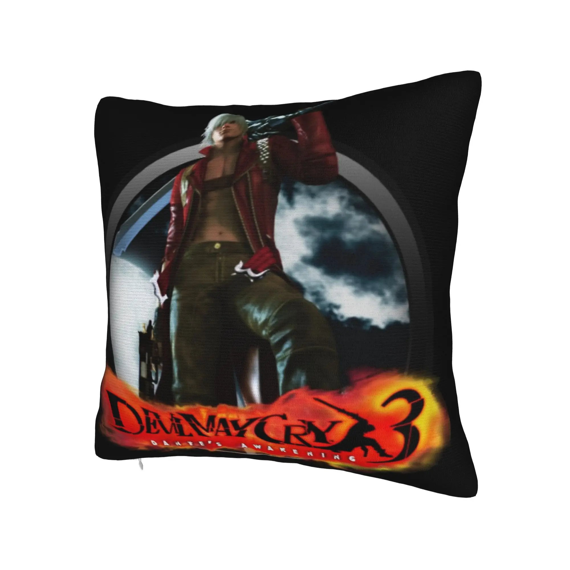 Devils May-Cry 3 Pillowcase Merchandise Printing Cushion Cover Gift  Throw Pillow Case Cover Home Multiple Sizes