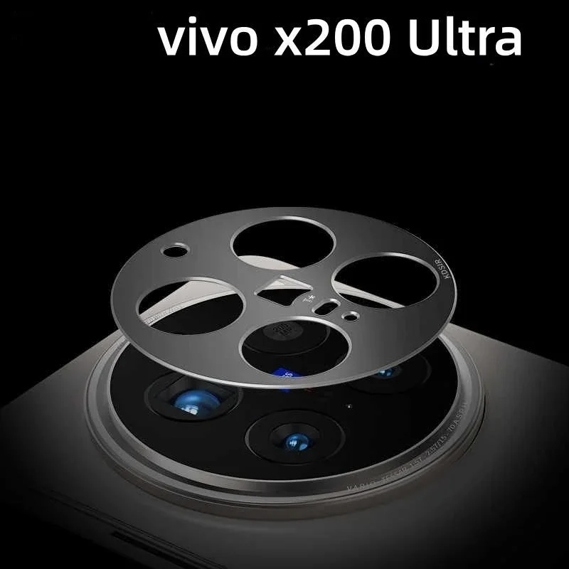 

Aluminum Alloy Bezel Camera Protector for Vivo X200 Ultra Rear Metal Back Lens Hollow Hole Cover Protective Film Cap X200Ultra