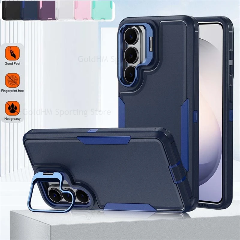 

Military Armor Shockproof Hybrid Case For Samsung Galaxy A57 A37 A17 A07 A56 A36 A26 A16 A06 5G Flip Lens Stand Heavy Duty Cover