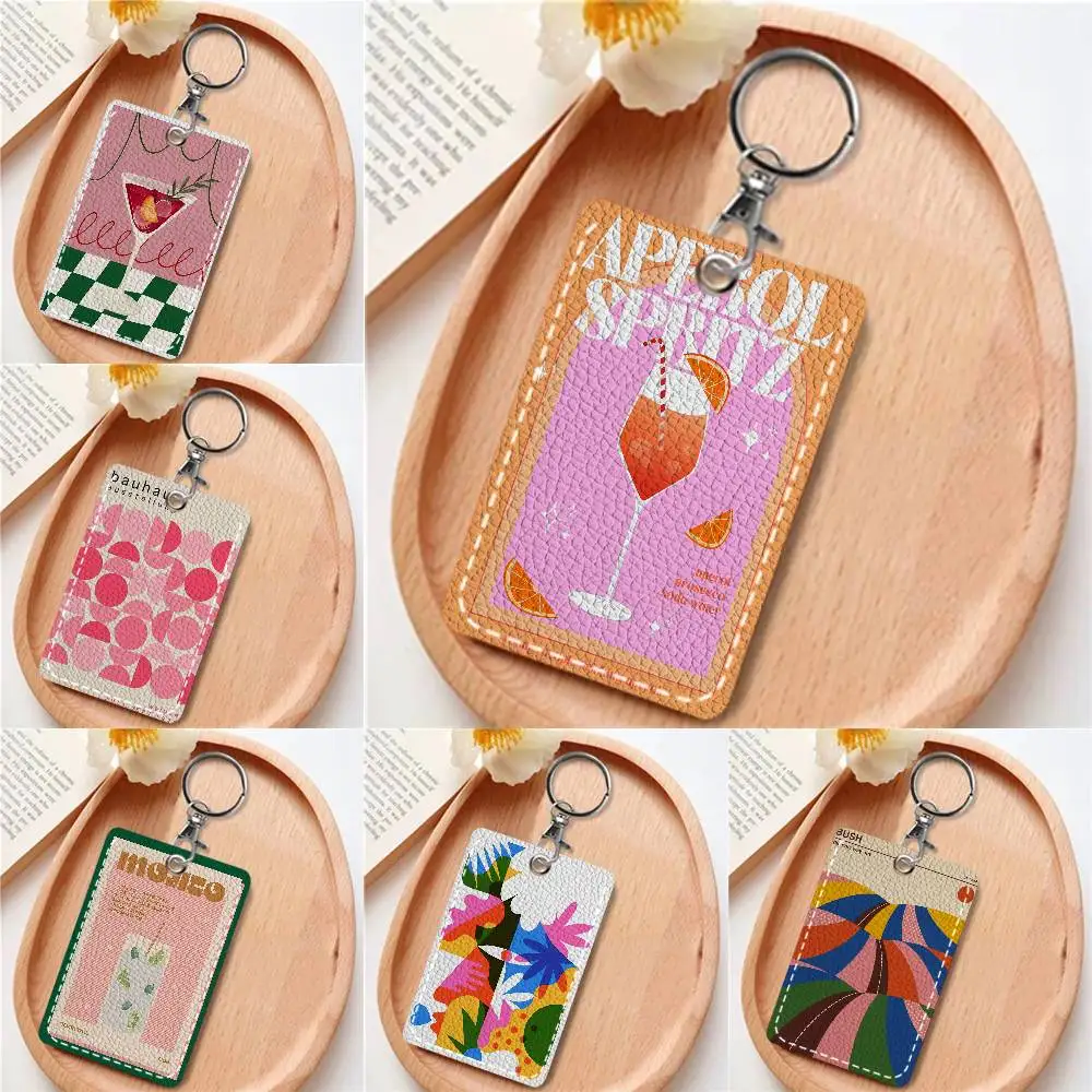 

Красочный кожаный держатель для карт (для кредитных карт, проездных)