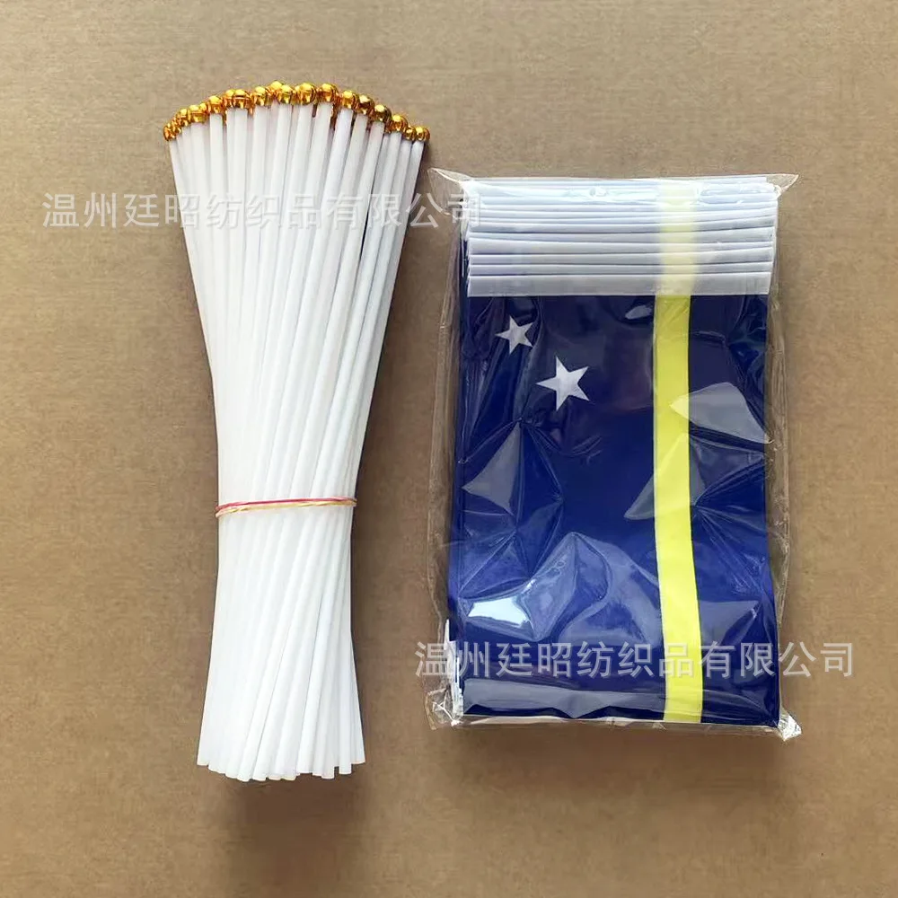 SKY FLAG Curacao ручной флаг 10/20/50/100 шт. 21*14 см Curacao ручные размахивающие флаги с пластиковым полюсом для спортивной деятельности домашний декор