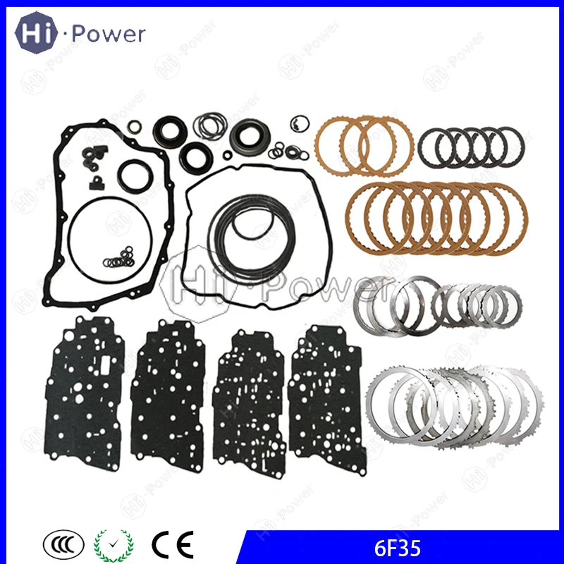 

6F35 Auto Transmission Master Seal Repair Kit Friction Steel Plate For FORD MAZDA Car Gearbox Clutch Disc Overhaul Rebuild Kit
