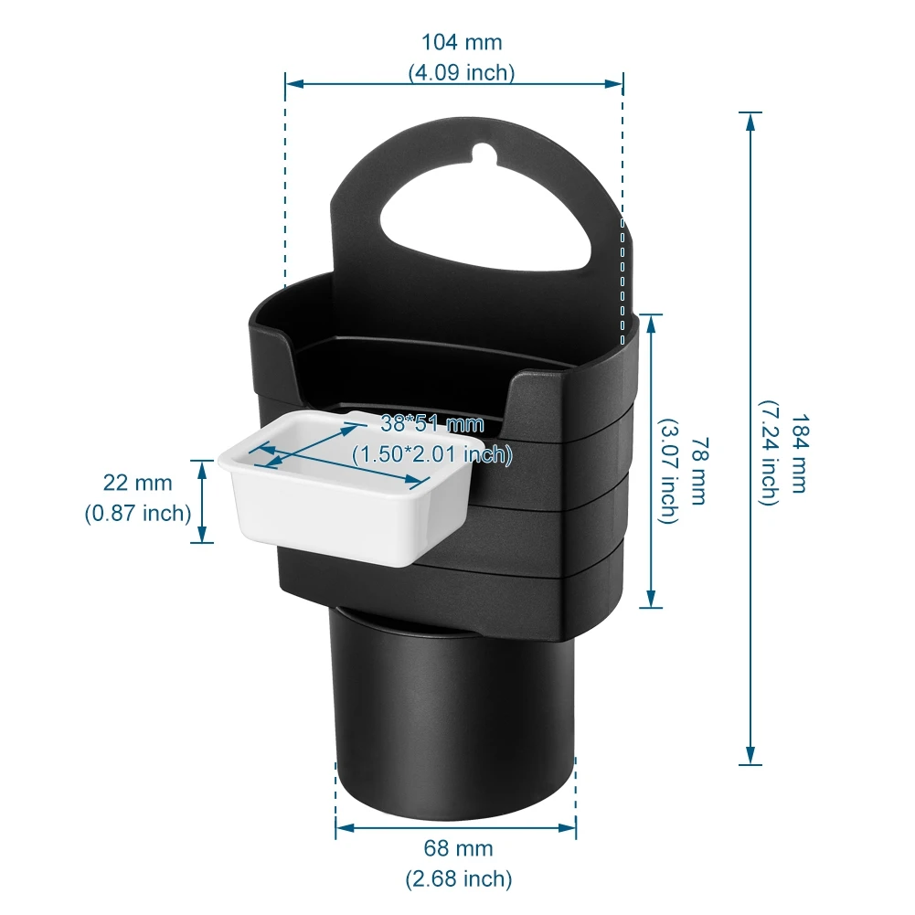 Accessori per auto supporto per patatine fritte con supporto per patatine fritte, ketchup, salsa e altro