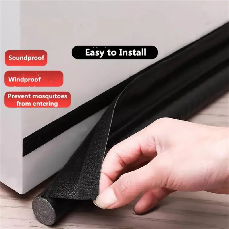 Door Bottom Sealing Strip Door Seam Sound Insulation Strip Wind Proof Door Stopper Strip Anti-cockroach Gap Self-adhesive