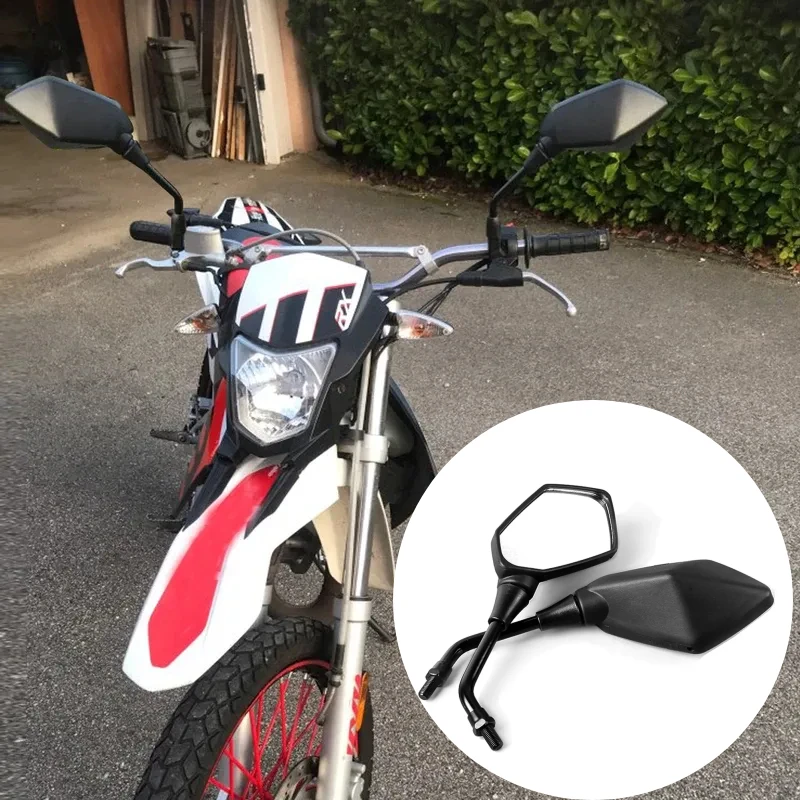 

Universal Motorcycle Rear View Mirrors 8/10MM ABS Side Mirror For Benelli TNT 25 125 135TRK 502X 502C TRK 125 251 Royal Enfield