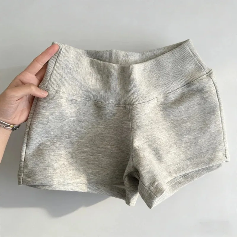 Fashion Sexy Slim Fit Shorts Women 2026 New Summer US Style Grey Low Rise Solid Bodycon Booty Shorts Female Casual Hot Sale