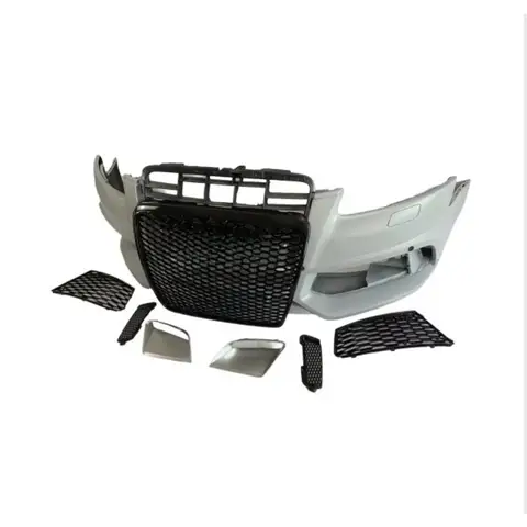 RS6 Front Bumper Body Kits A6 Bodykit Upgrade Wide Full Body Kit for STLF A6 C6 2005 2006 2007 2008 2009 2010 2011