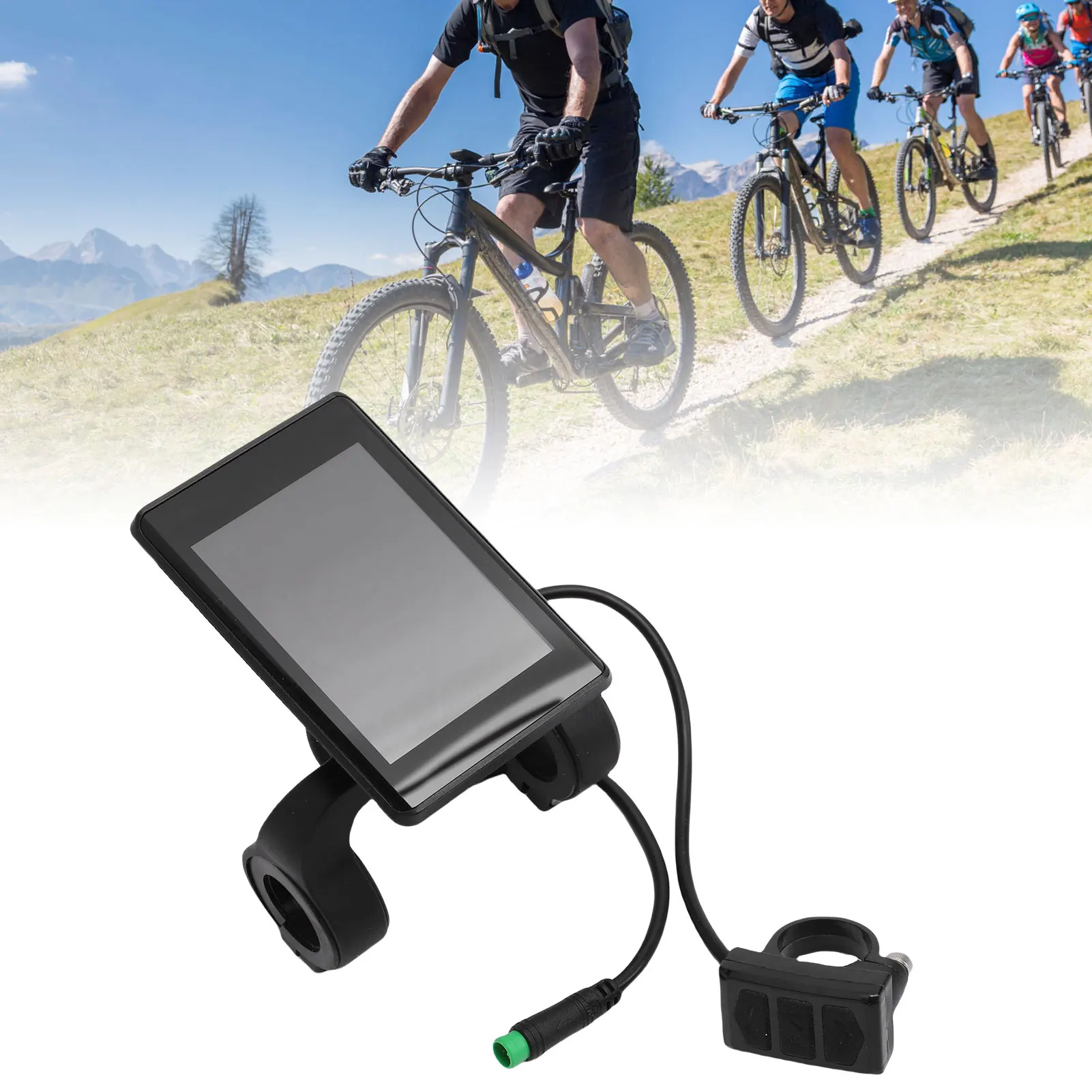 電動自転車-lcd-ディスプレイ防水-5-ピンスクーター-lcd-コントロールパネル電動自転車改造用