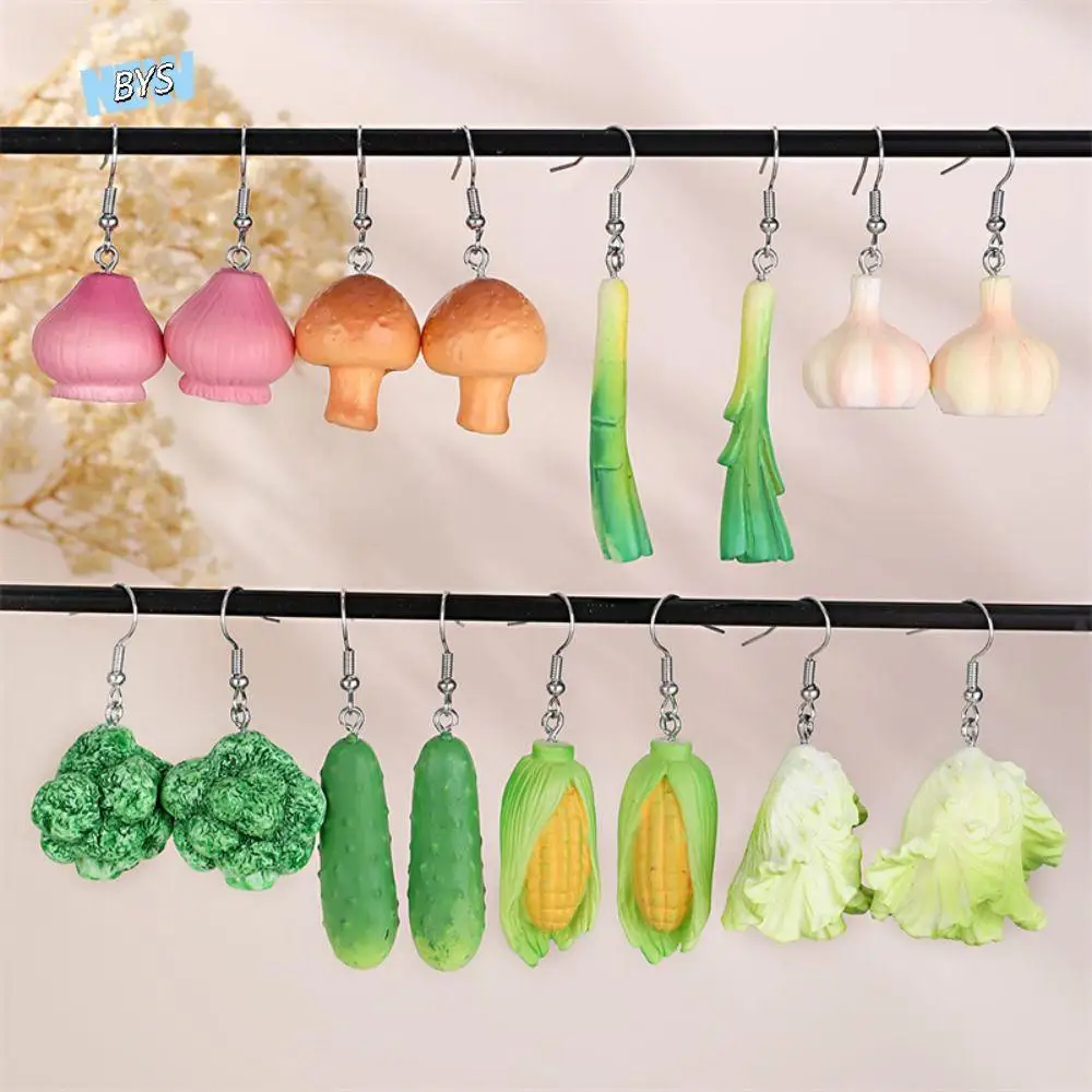 Bohemia Earrings Simulated Vegetable Dangle Earring Lettuce, Korean Style Cute Earrings Onion Jewelry Accessories