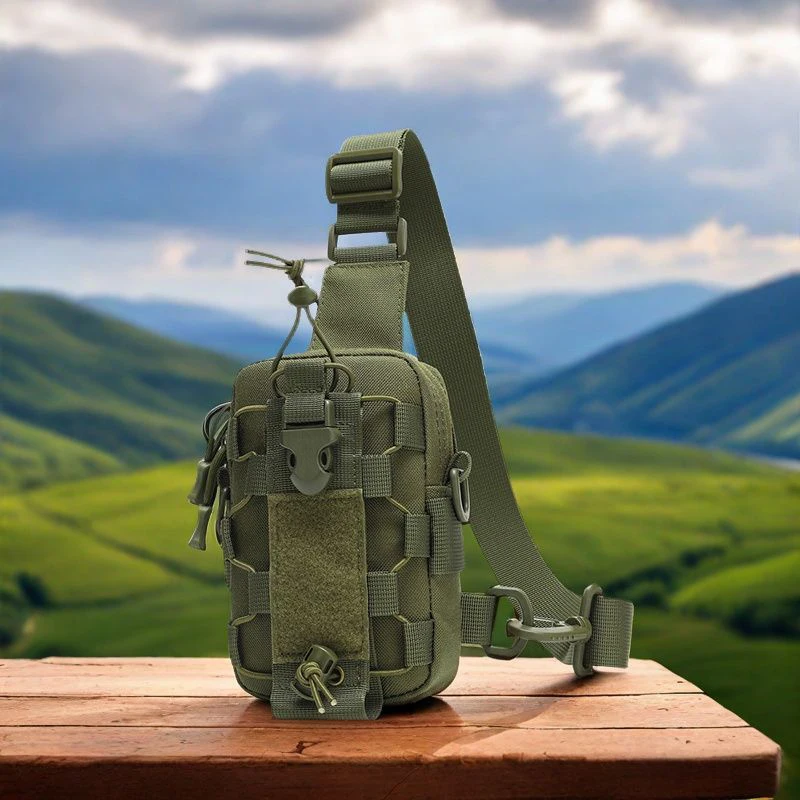 

Tactical Climbing Sling Chest Bag Large Capacity Outdoor Sports Water Bottle Pouch Hiking Trekking Phone Crossbody Shoulder Bag