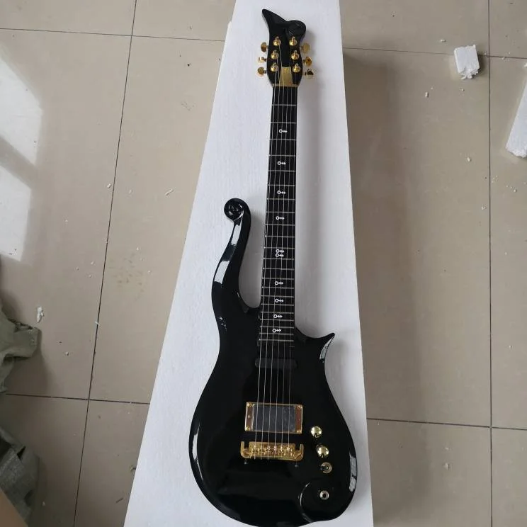 

Prince-6-string Electric Guitar, Black Can Be Customized Colors, Available In Stock