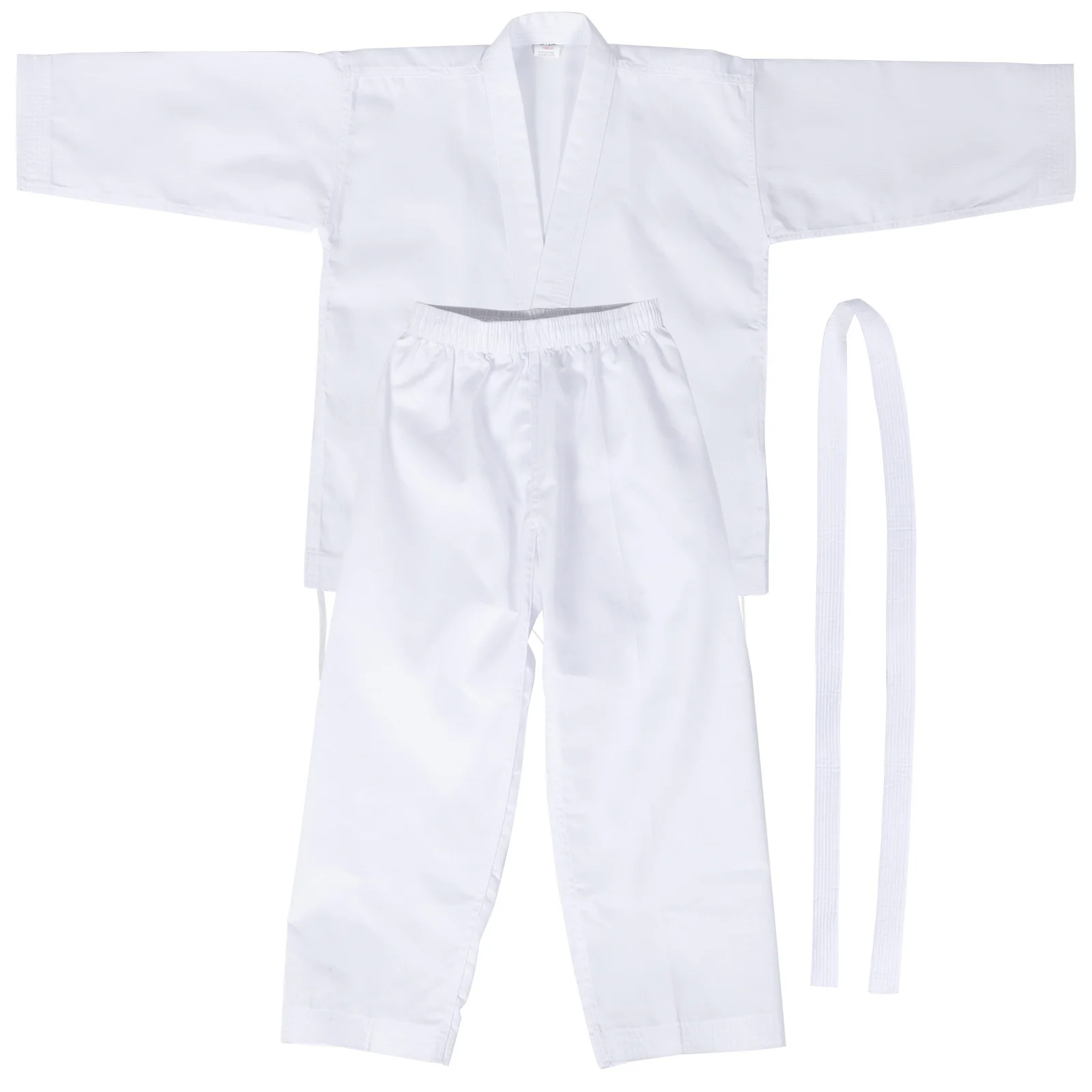 

1Set Professional Karate Costume Durable Training Uniform Elastic Waistband Reinforced Stitches Adult Karate Gear