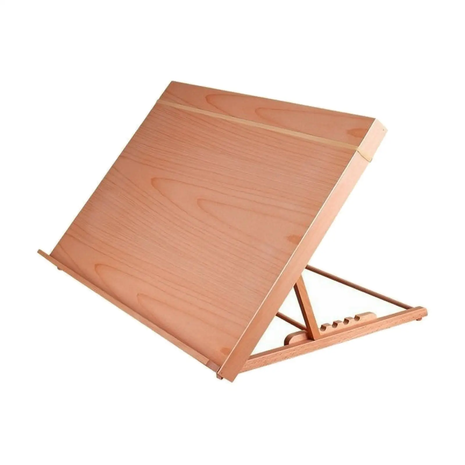Tabletop Art Easel Solid Wood with Shelf and Elastic Band for Drawing Sketching Painting Projects