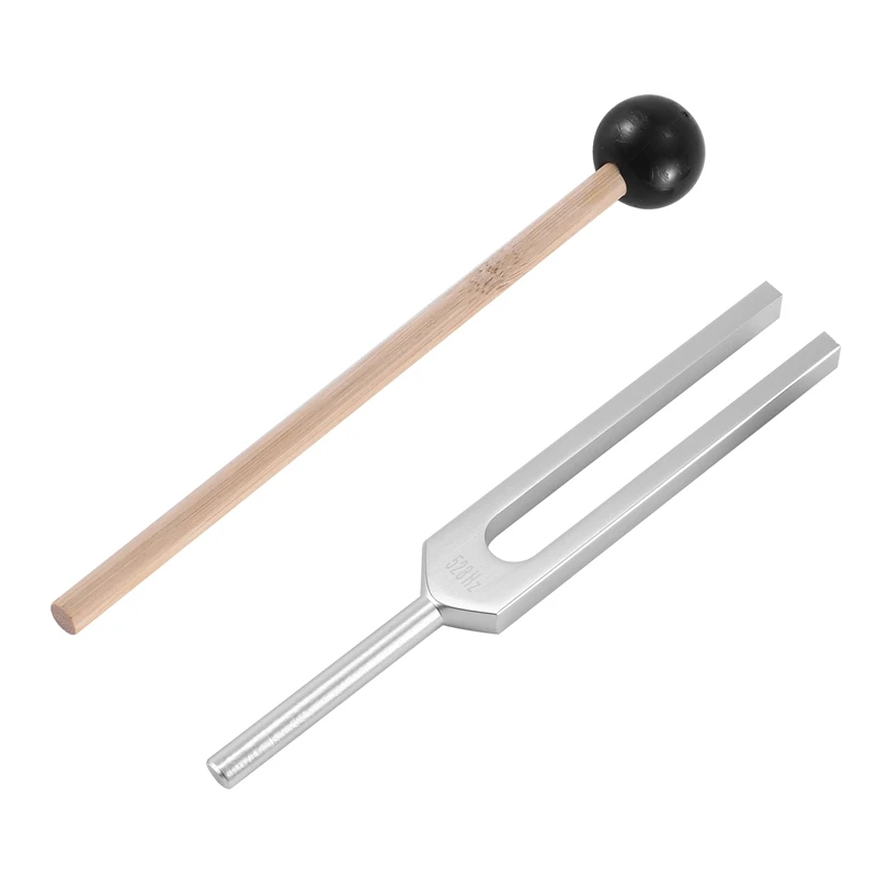 2X Tuning Fork 528HZ Tuner With Mallet For Healing Chakra,Sound Therapy,Keep Body,Mind And Spirit In Perfect Harmony