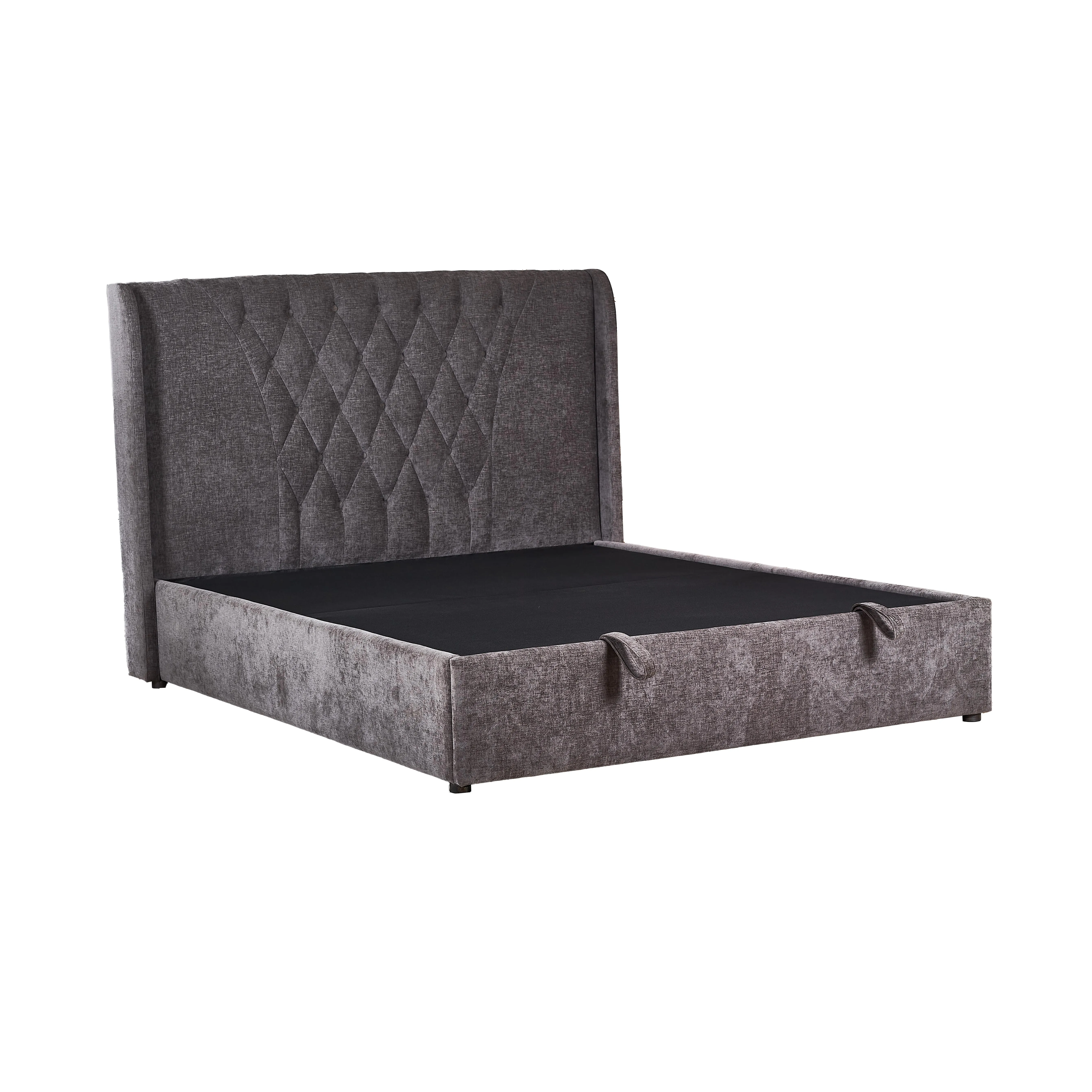 

Light Luxury Bed Modern Leather Platform Wooden Beds Frame Soft Headboard King Size Master Bedroom Furniture Bed Framepromote sa