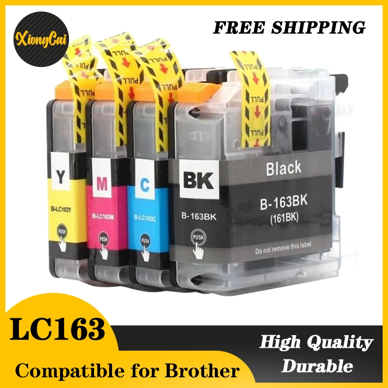 4Color Compatible ink Cartridge LC163 LC161 for Brother MFC-J470DW MFC-J870DW MFC-J650DW MFC-J245 DCP-J152W J552DW J752DW