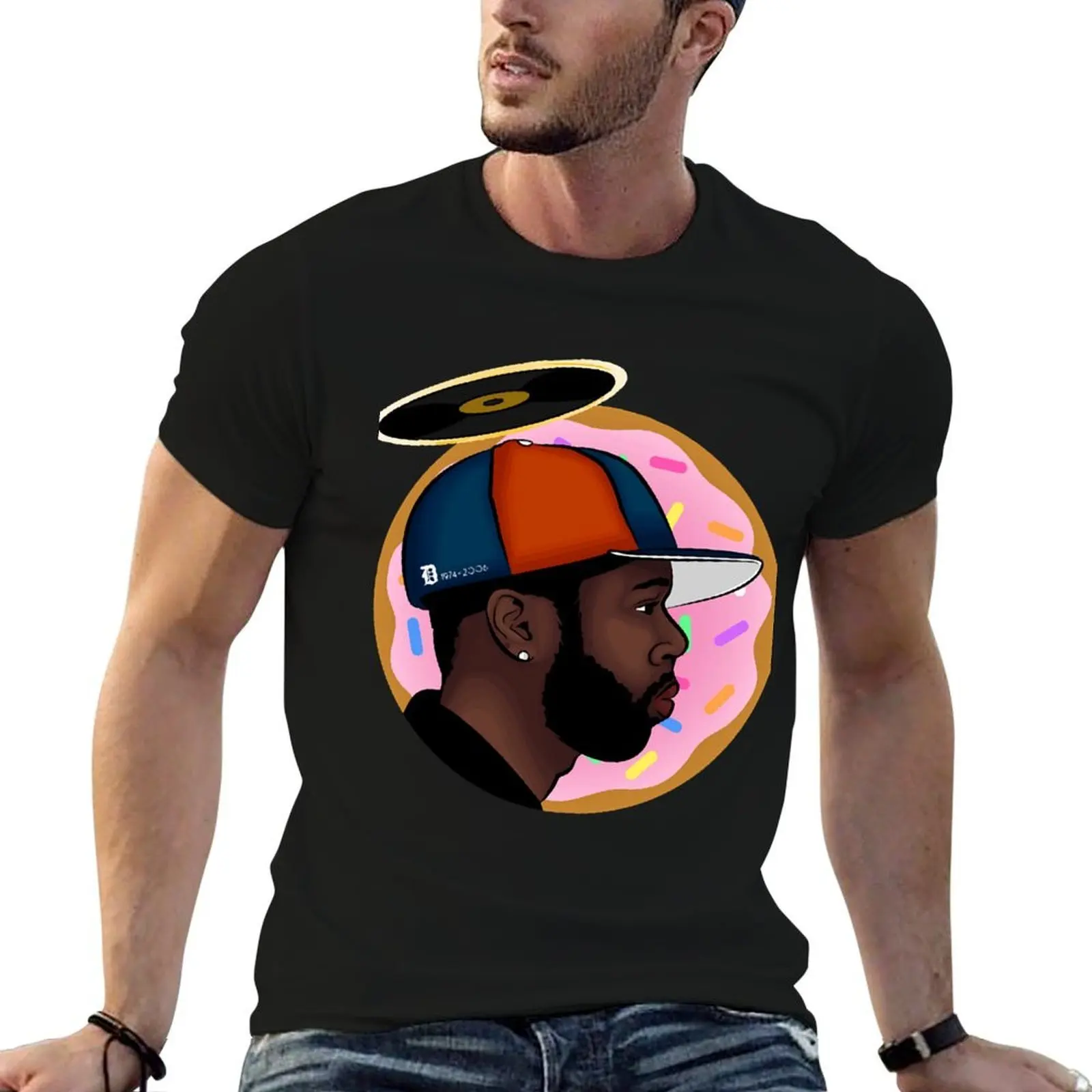 

J Dilla Donuts T-Shirt t shirt custom print cotton t shirts man 100% T-Shirt