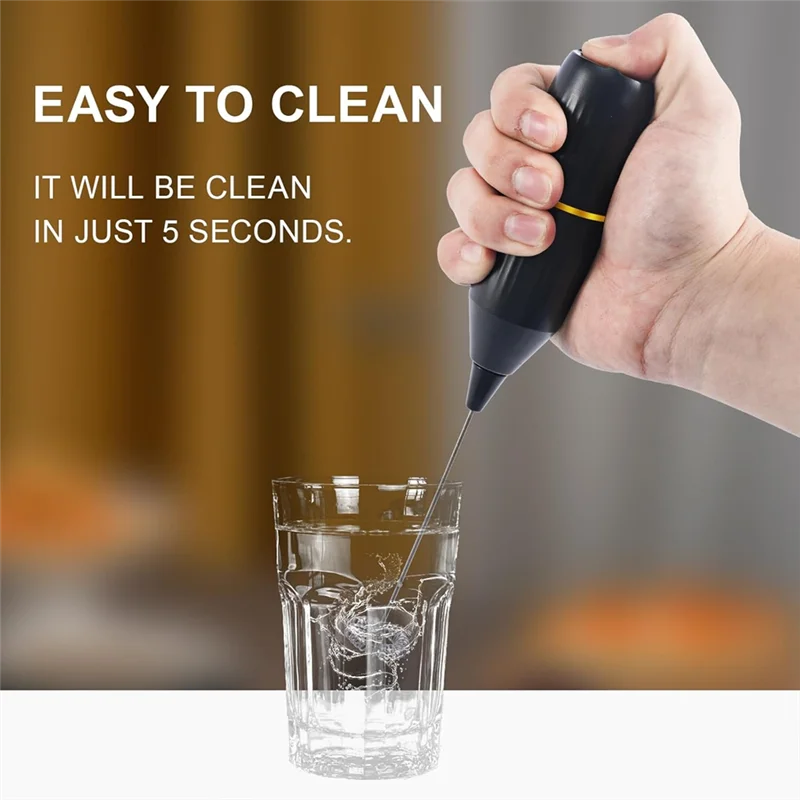 Pembuat Busa Genggam Pengocok Susu Mixer Minuman Mini dan Pengocok Blender Kopi untuk Aksesori Bar Kopi Latte Cappuccino B