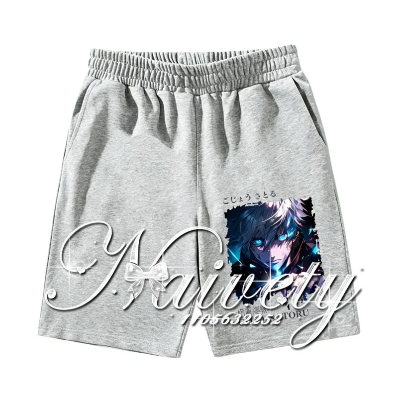 Jujutsu Kaisen Gojo Satoru Anime Print Casual Sweat Shorts Unisex Summer Breathable Basketball Running Fitness Sports Shorts