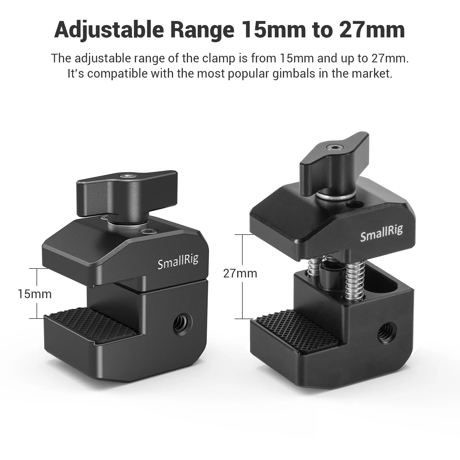 Abrazadera de montaje de contrapeso SmallRig para cámara BMPCC 4K para DJI RS3 / RS3 Pro para Zhiyun Weebill/para serie Crane Gimbals 2465
