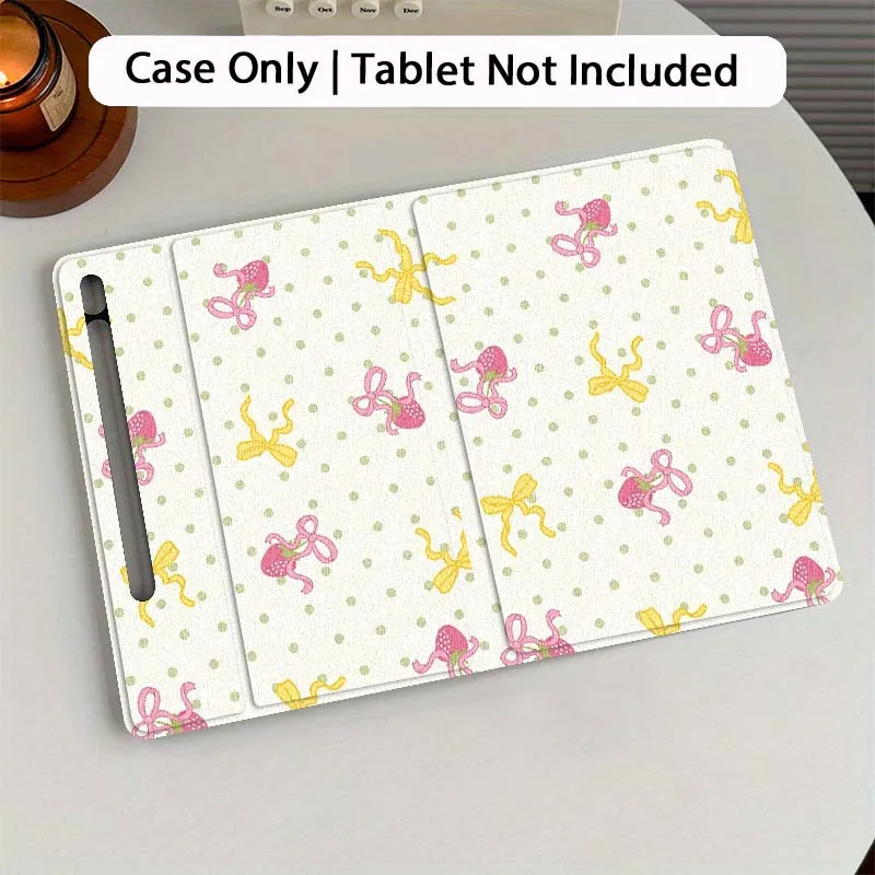 

Leopard Print Bow Pattern For Samsung Galaxy Tab S7 S8 S9 S10 FE Plus 12.4 13.1 Inch Tablet Case