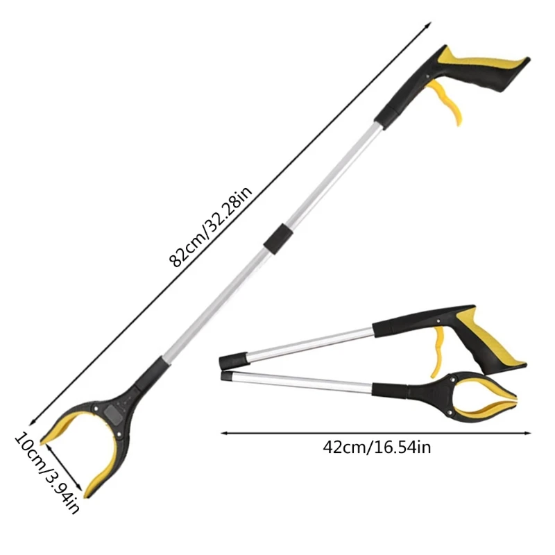 Grabber Reacher เครื่องมือ,32 นิ้วยาว Picks Up พร้อม Grip แม่เหล็ก,AntiSlip Jaw, ถังขยะ Claw Grabber เครื่องมือ