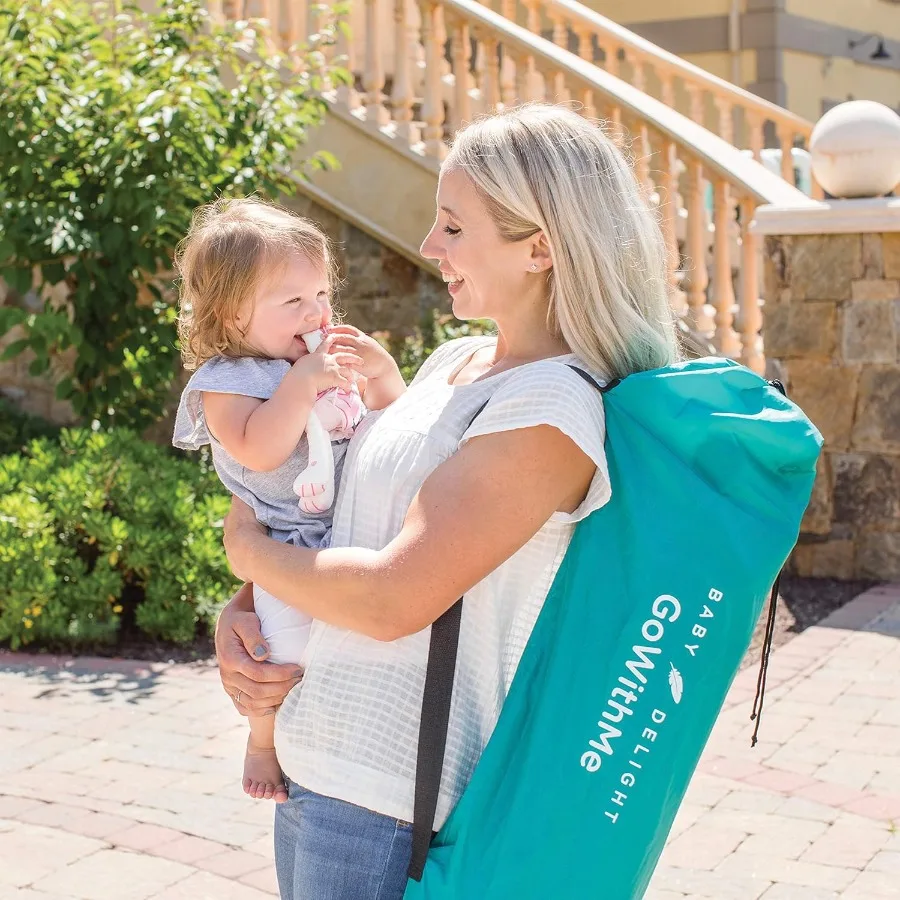 Go With Me Eclipse Mesh Portable Playard Playpen Sun Canopy قاعدة شريطية للألوان المائية الداخلية والخارجية #5