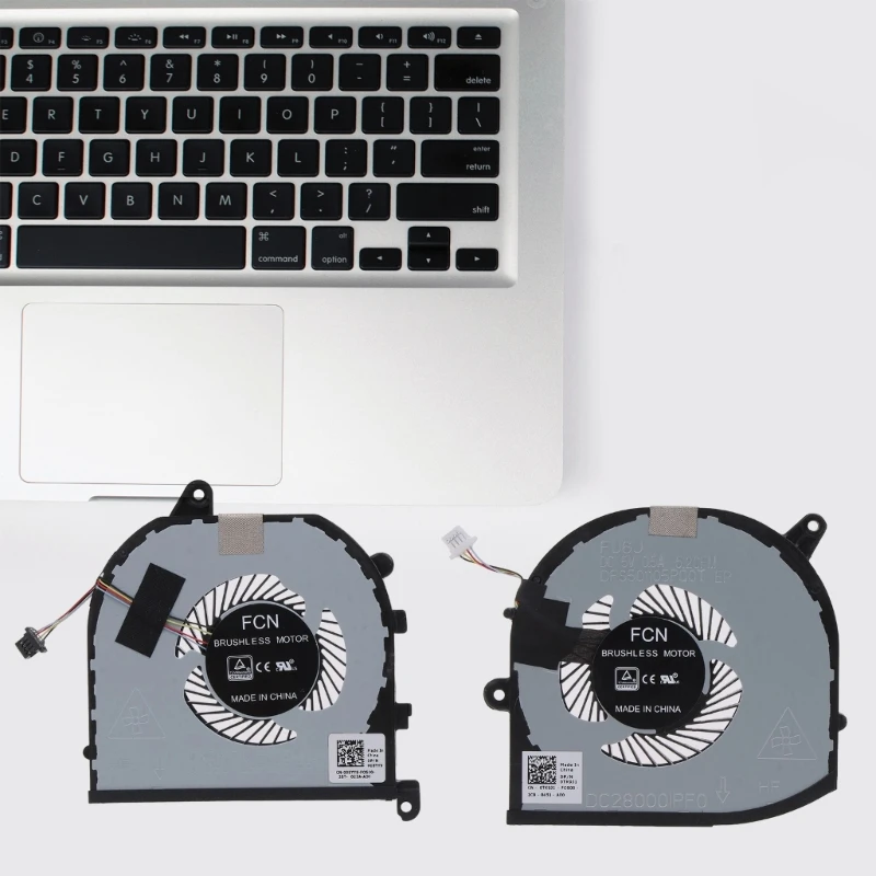 مروحة تبريد للكمبيوتر المحمول مشعات حرارية بالوعة حرارية منخفضة الضوضاء للدقة 5530 M5530 XPS 15 9570 قطع غيار للتصليح